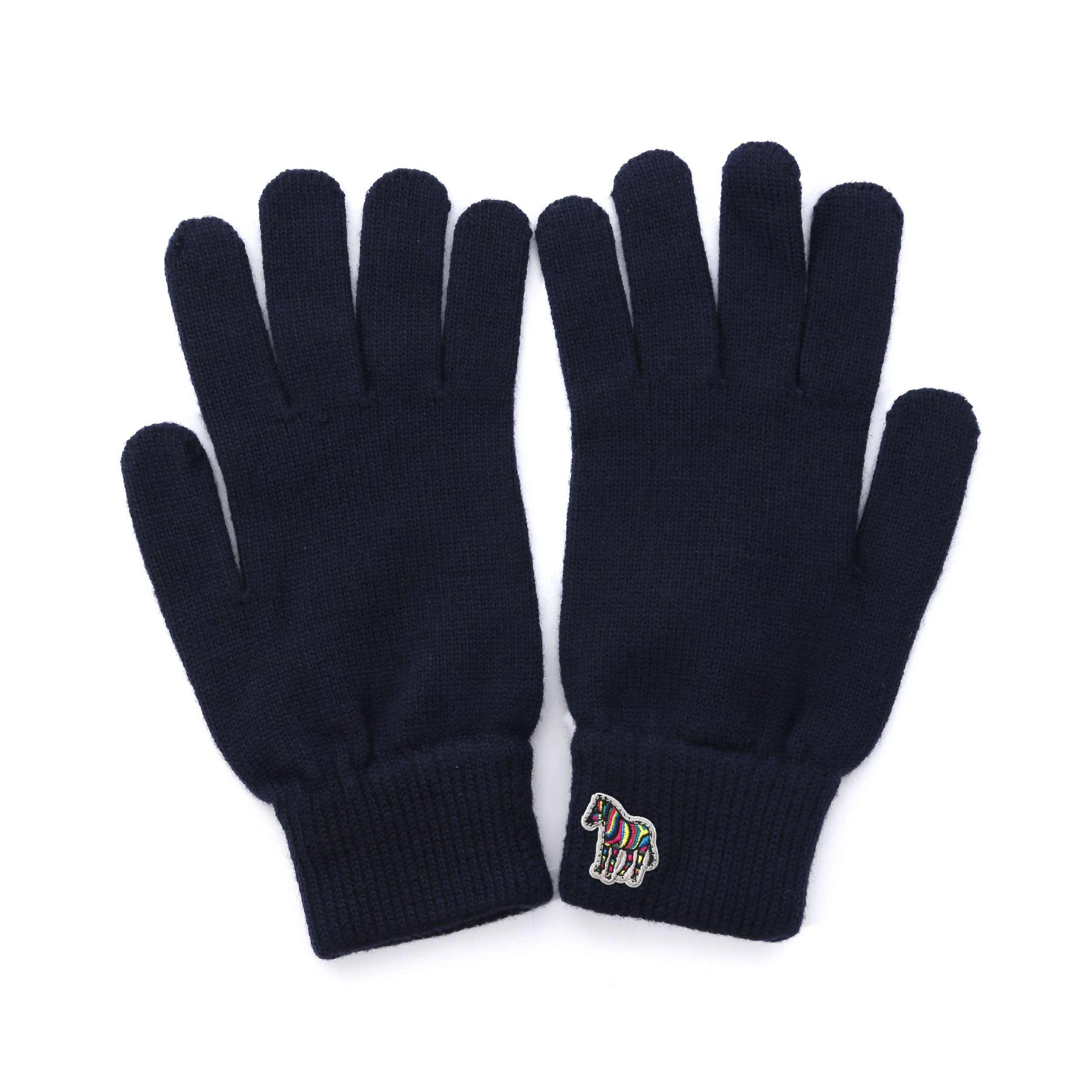Paul Smith Zebra Gloves in Navy