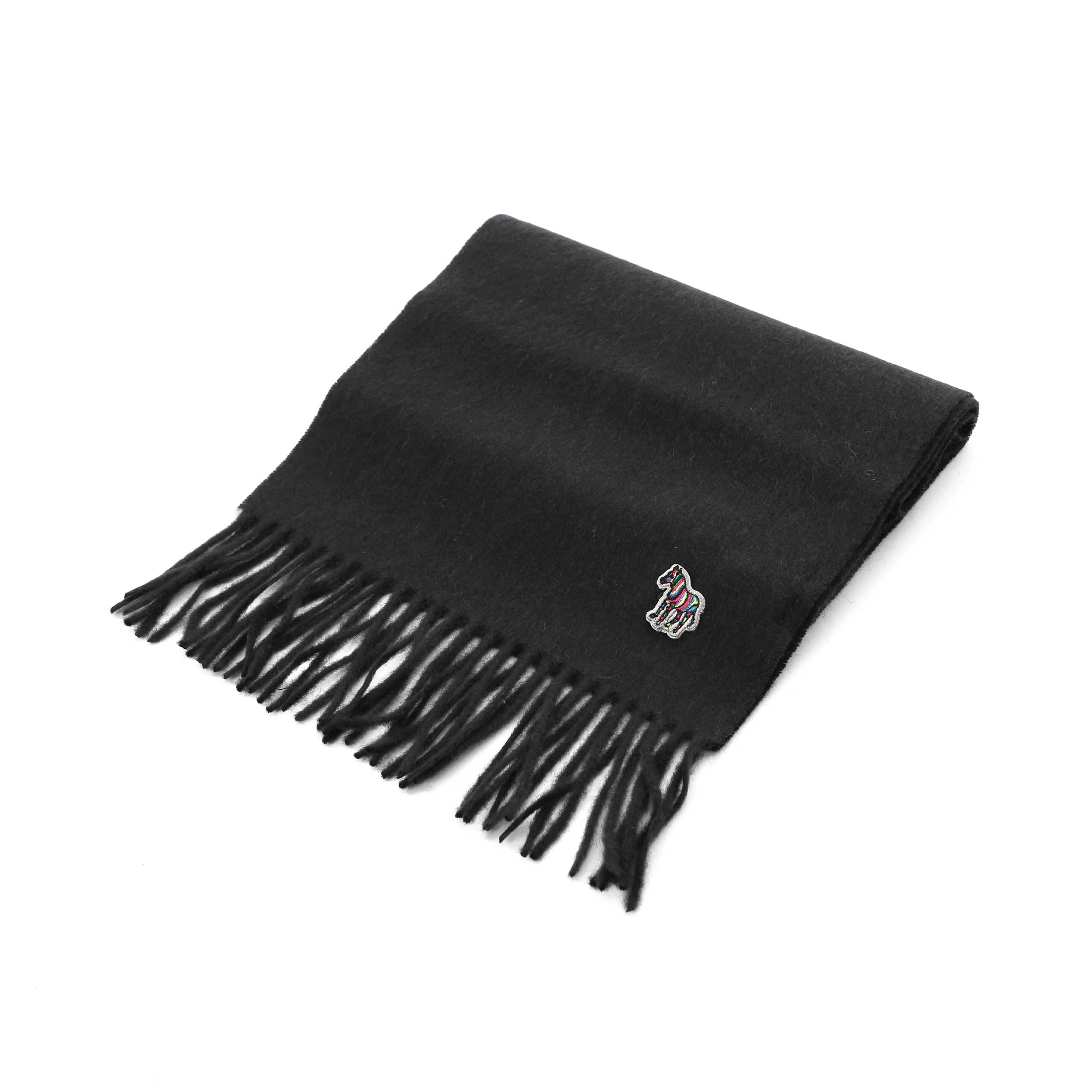 Paul Smith Zebra Scarf in Black