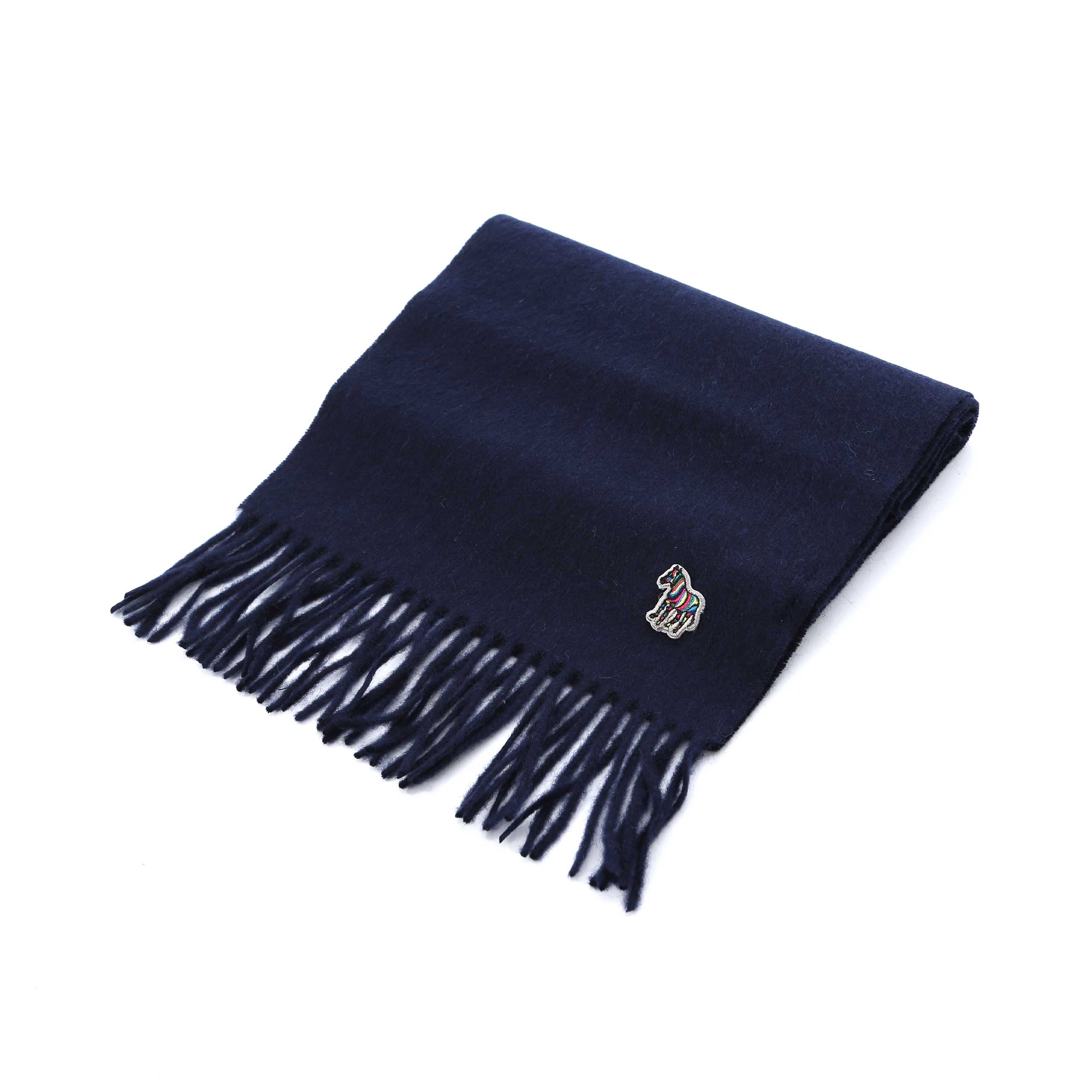 Paul Smith Zebra Scarf in Navy