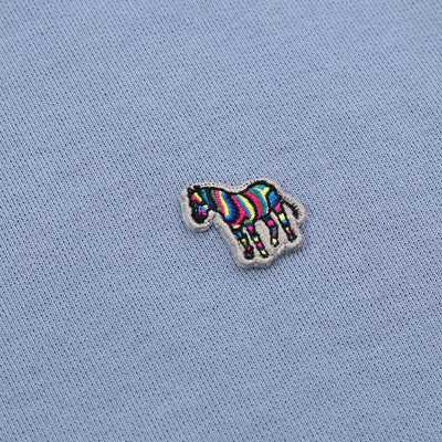 Paul Smith Zebra Sweat Top in Pale Blue Logo