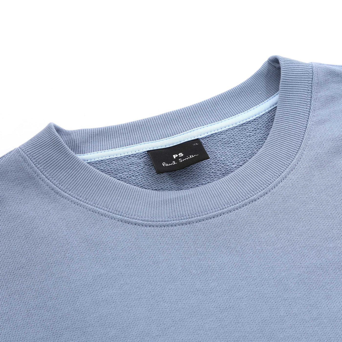 Paul Smith Zebra Sweat Top in Pale Blue Neck
