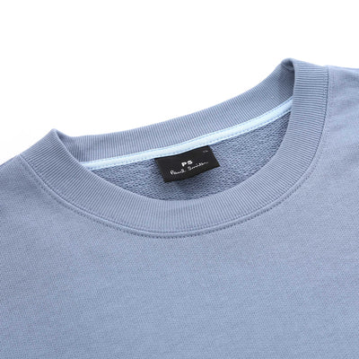 Paul Smith Zebra Sweat Top in Pale Blue Neck