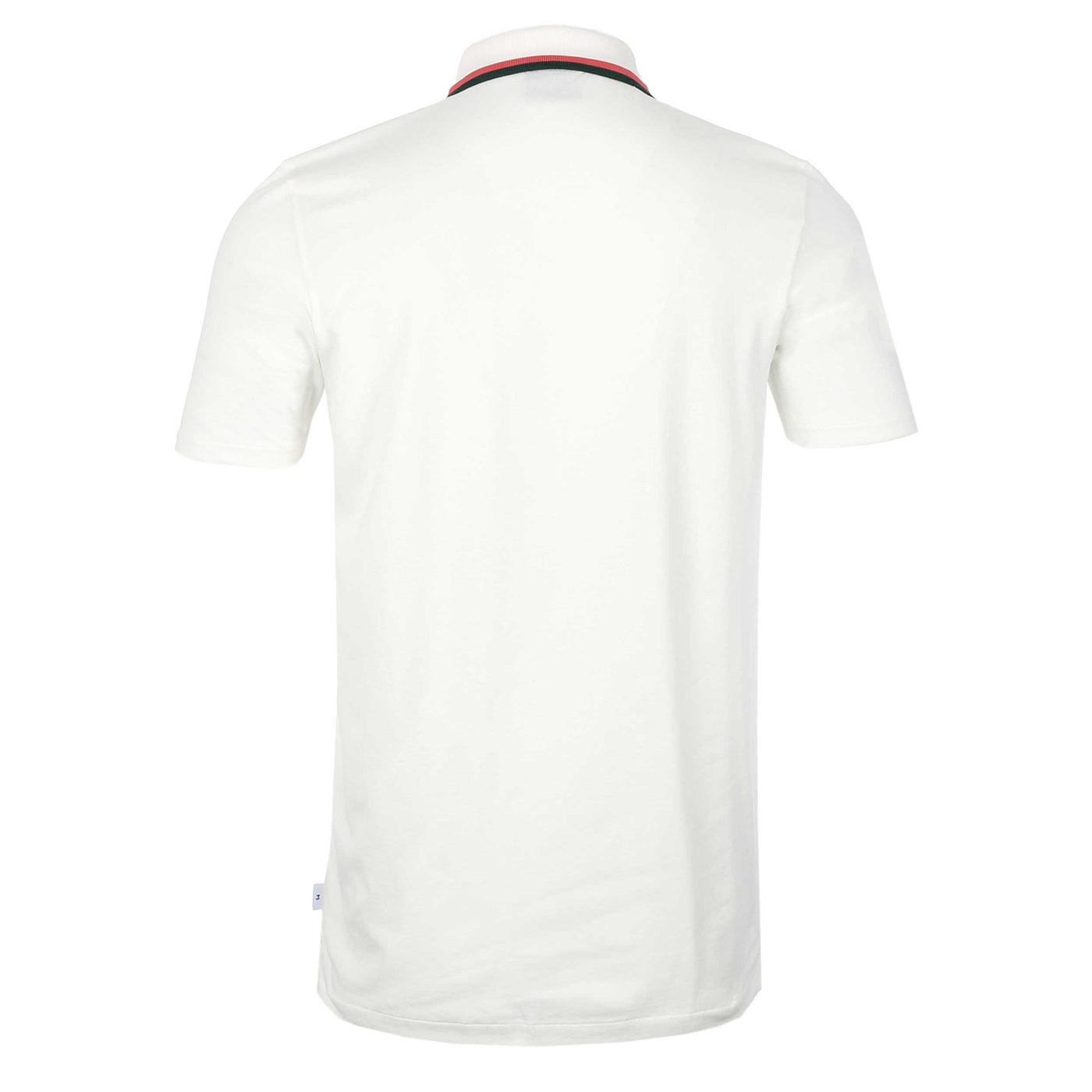 Paul Smith Zip Polo Shirt in White Back