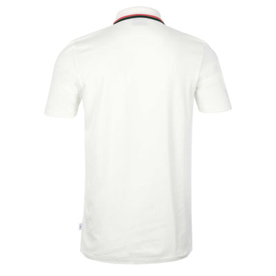 Paul Smith Zip Polo Shirt in White Back