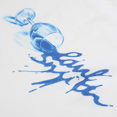 Paul Smith Wine Glass Print T Shirt in White Detail
