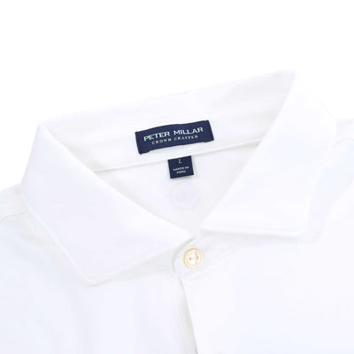 Peter Millar Albatross Polo Shirt in White Collar