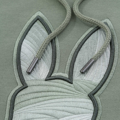 Psycho Bunny Baxter OTH Hoodie Sweat Top in Sea Spray Green Detail