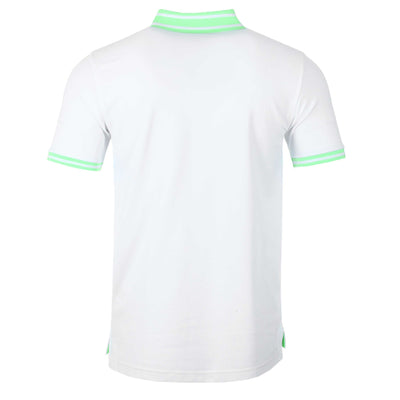 Psycho Bunny Chester Pique Polo Shirt in White Back