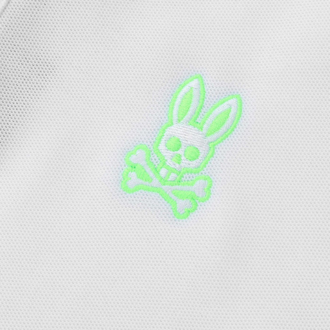 Psycho Bunny Chester Pique Polo Shirt in White Logo