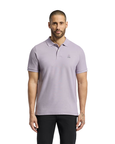 Psycho Bunny Classic Polo Shirt in Lilac Model