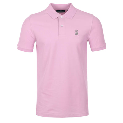 Psycho Bunny Classic Polo Shirt in Pastel Lavender Pink