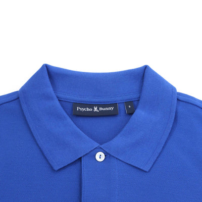 Psycho Bunny Classic Polo Shirt in Sapphire Blue Collar