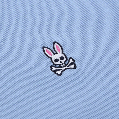 Psycho Bunny Classic Polo Shirt in Serenity Sky Blue Logo