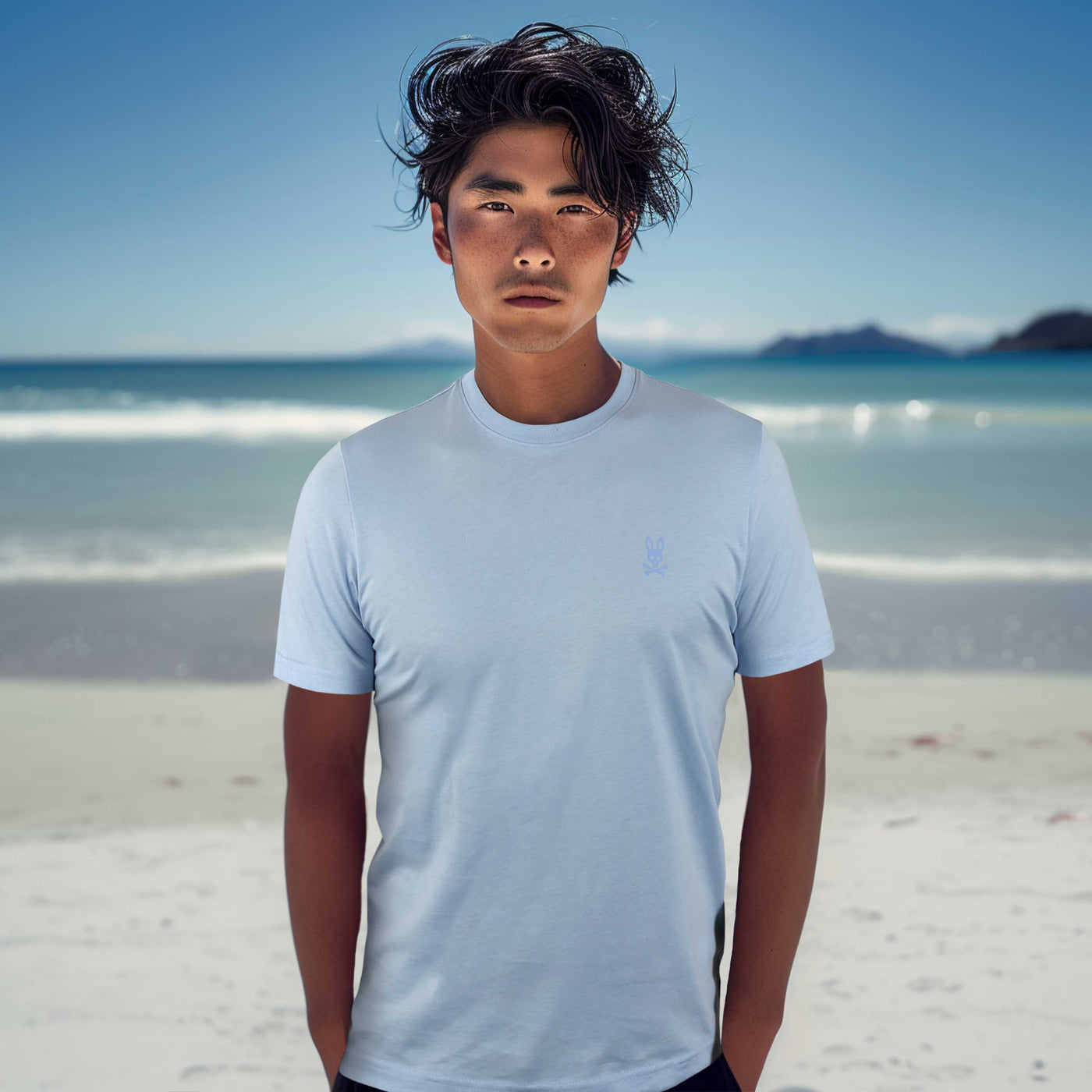 Psycho Bunny Mason Graphic T-Shirt in Windsurfer Model
