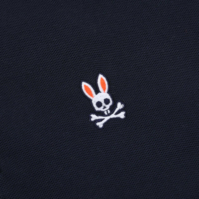 Psycho Bunny Norris Pique Polo Shirt in Navy Logo