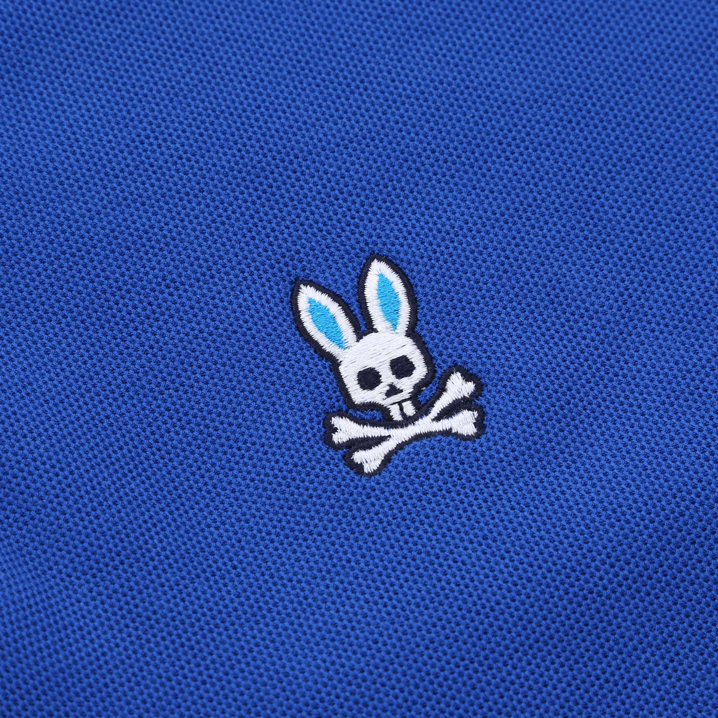 Psycho Bunny Norris Pique Polo Shirt in Surf The Web Logo