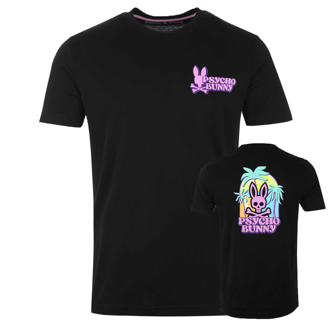 Psycho Bunny Redland Graphic T-Shirt in Black I Psycho Bunny I