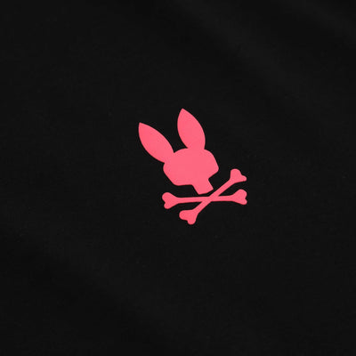 Psycho Bunny Sloan Back Graphic T Shirt in Black Chest Logo