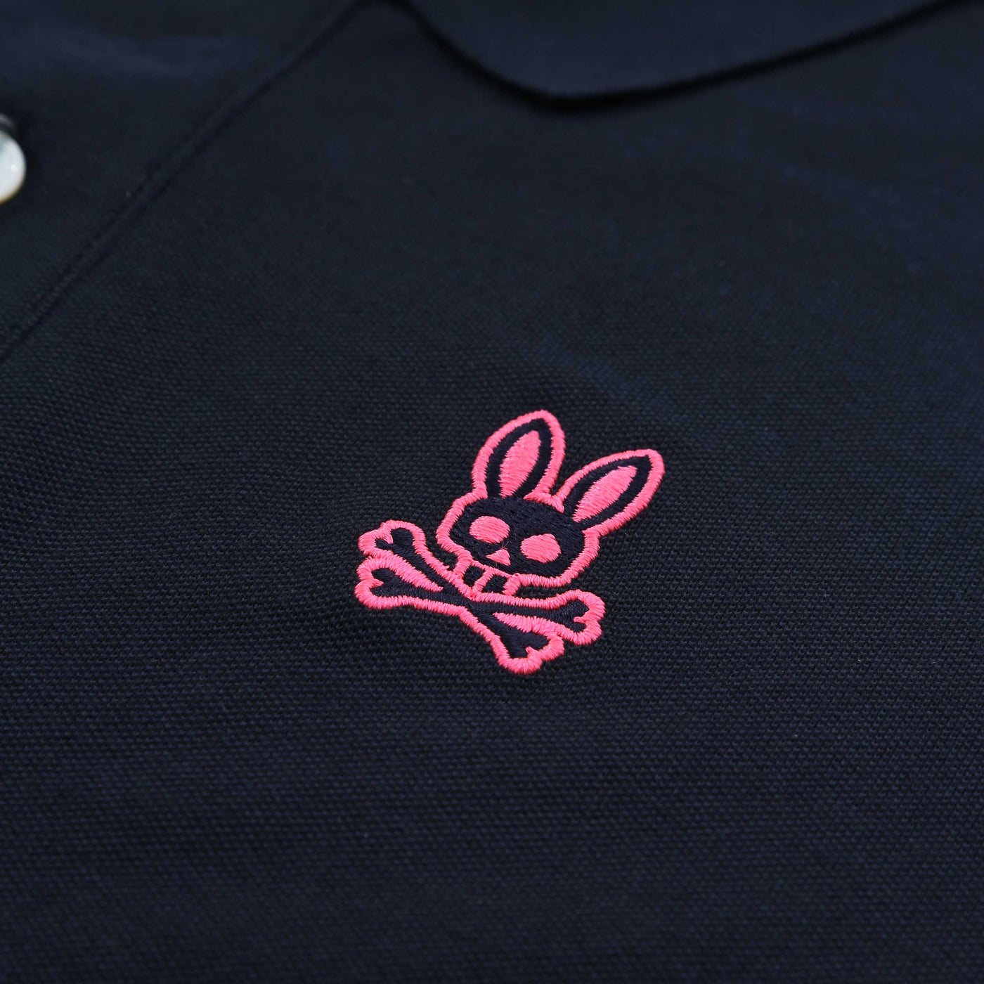 Psycho Bunny Southlake Pique Polo Shirt in Navy Logo