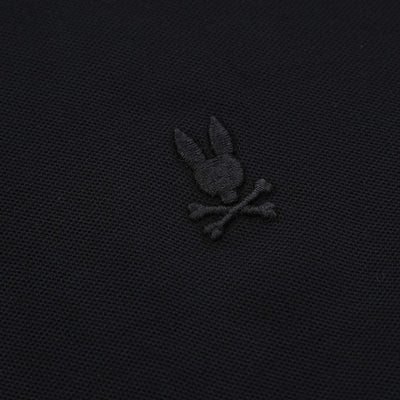 Psycho Bunny Stanford Pique T-Shirt in Black Logo