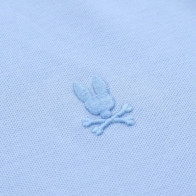 Psycho Bunny Stanford Pique T-Shirt in Serenity Sky Blue Logo
