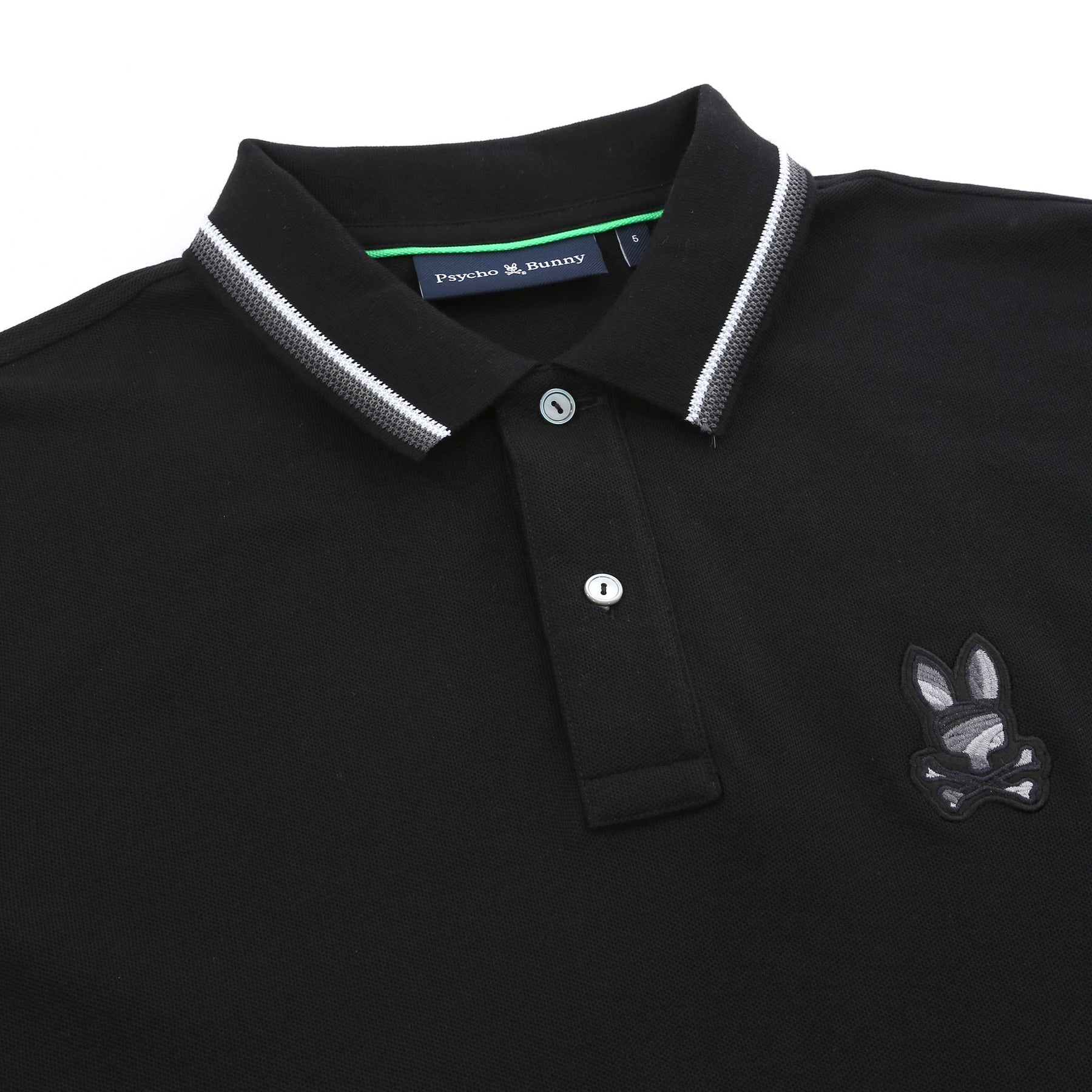 Psycho Bunny Baxter Polo Shirt in Black Psycho Bunny Norton Barrie