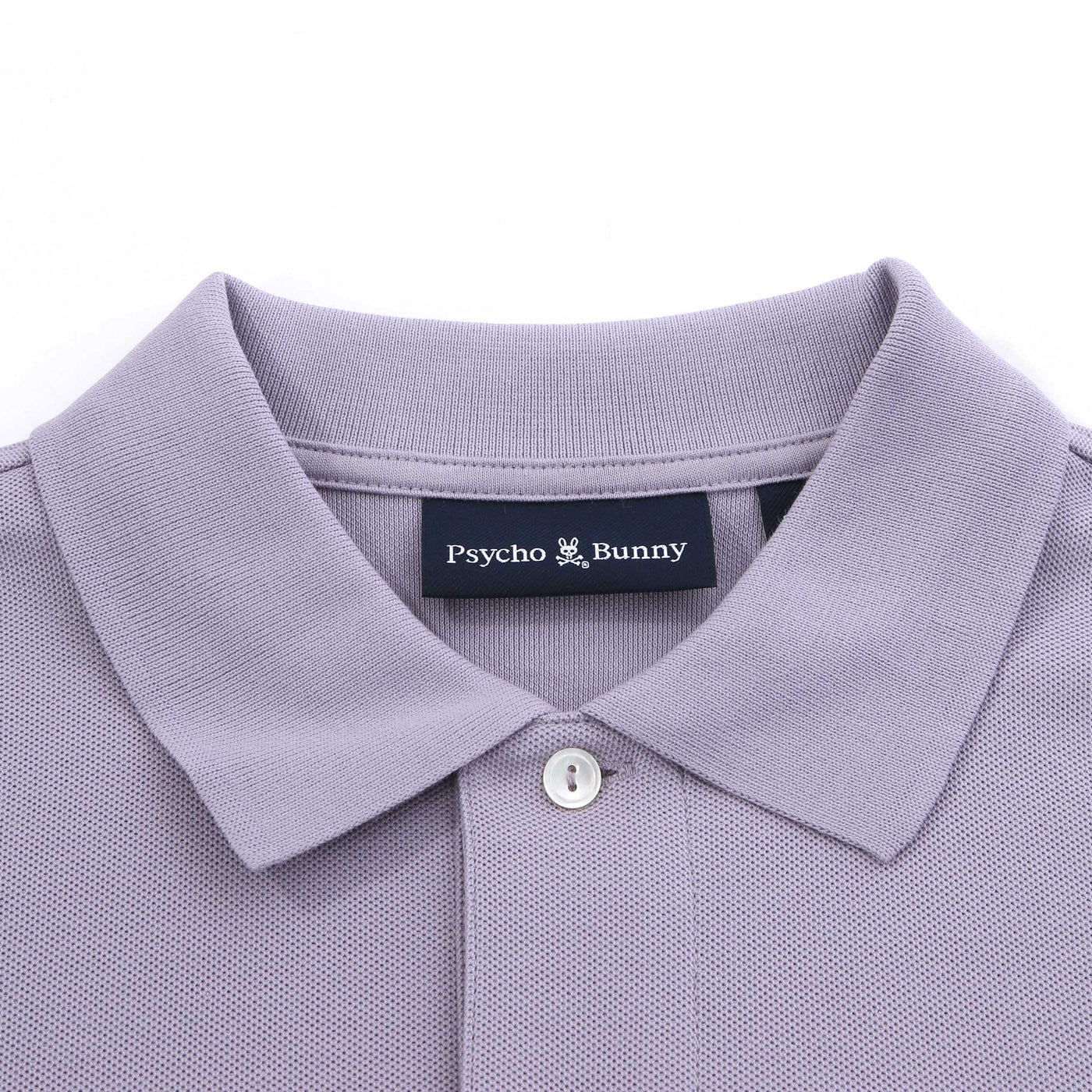 Psycho Bunny Classic Polo Shirt in Lilac Collar