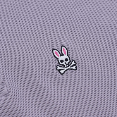 Psycho Bunny Classic Polo Shirt in Lilac Logo