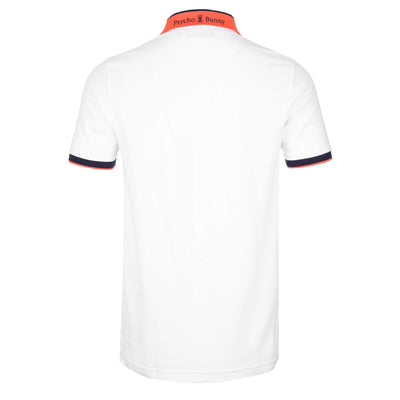 Psycho Bunny Thatcher Pique Polo Shirt in White Back