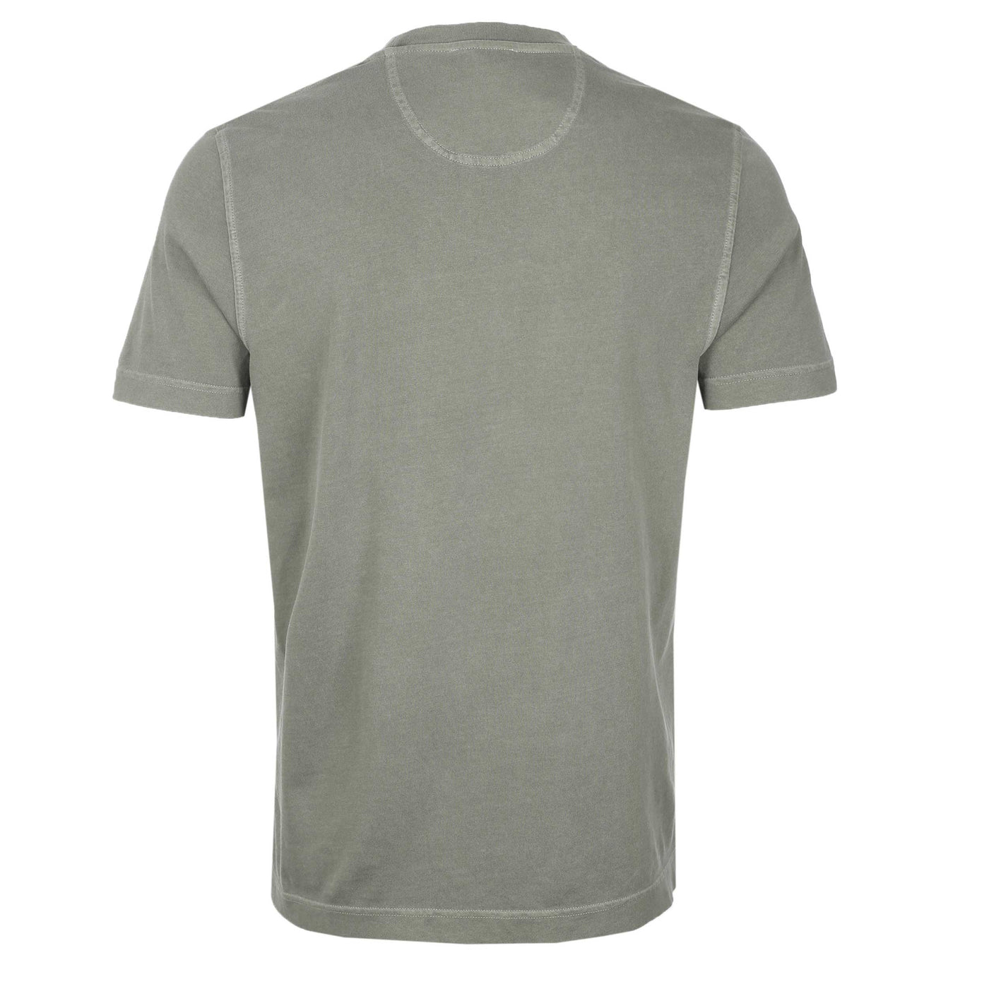 Remus Uomo Antique Garment Dye T-Shirt in Soft Khaki Back