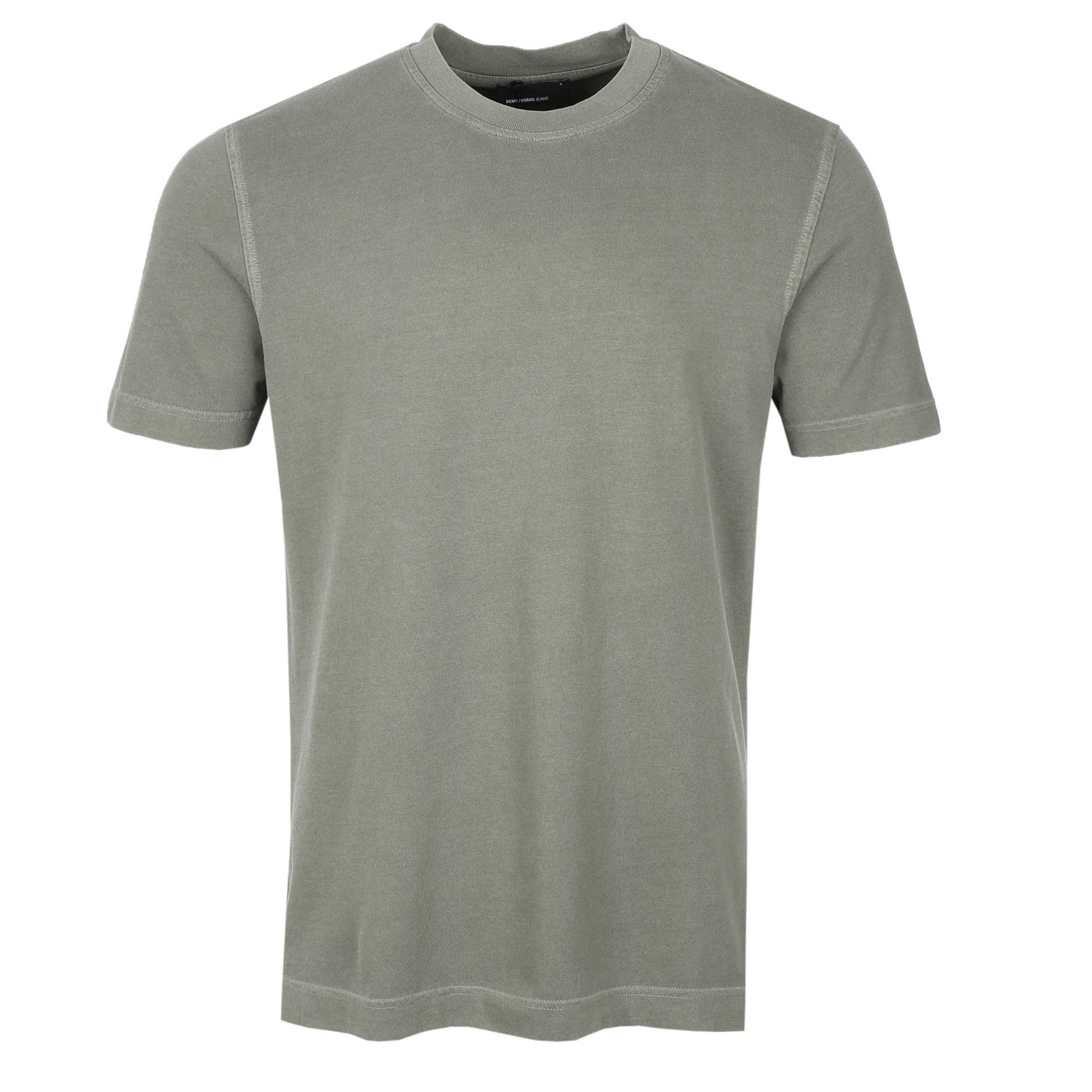 Remus Uomo Antique Garment Dye T-Shirt in Soft Khaki