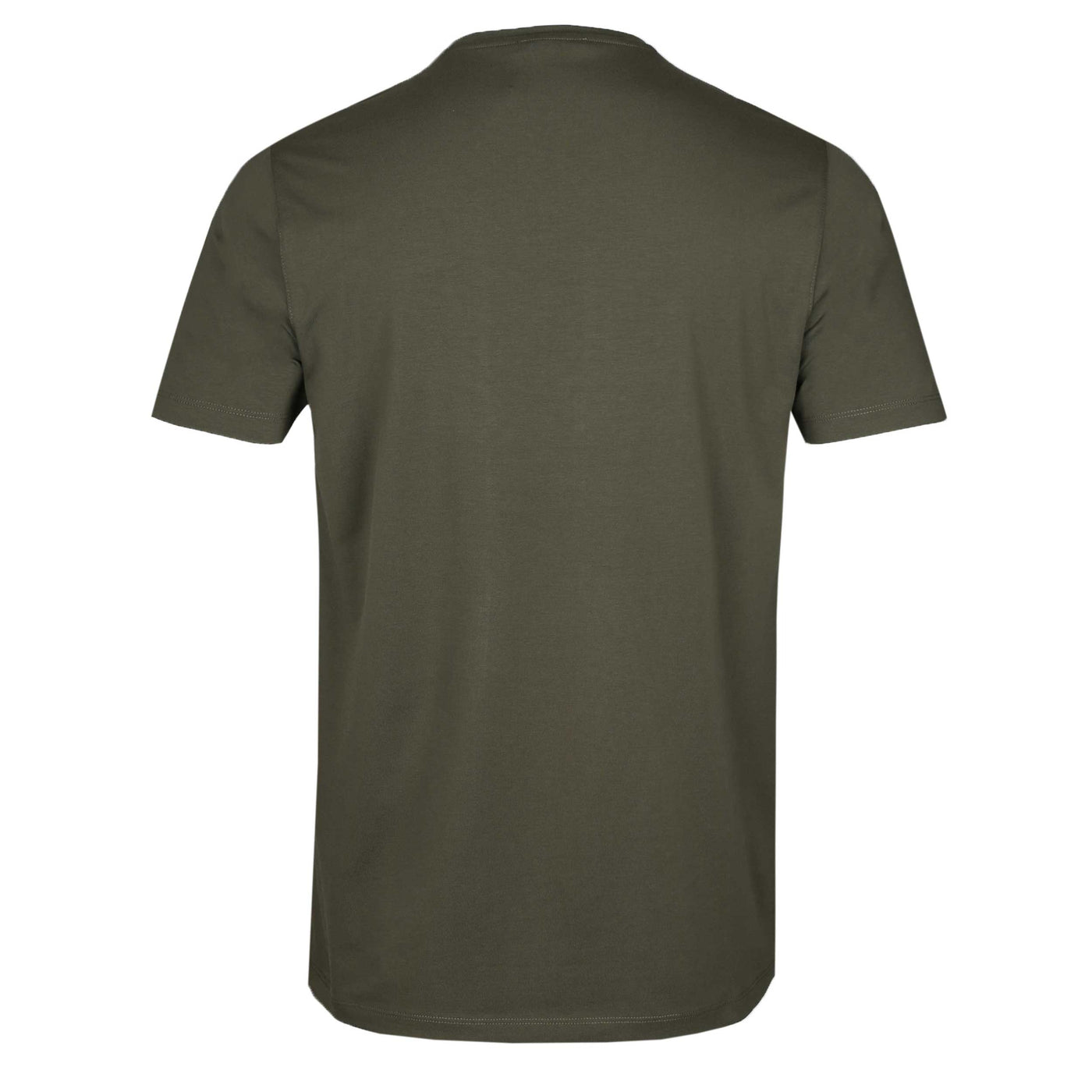 Remus Uomo Basic Crew Neck T-Shirt in Khaki Back