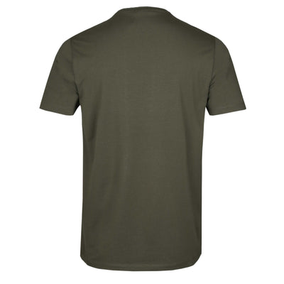 Remus Uomo Basic Crew Neck T-Shirt in Khaki Back