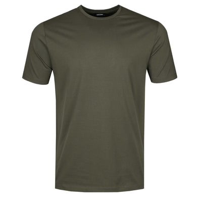 Remus Uomo Basic Crew Neck T-Shirt in Khaki