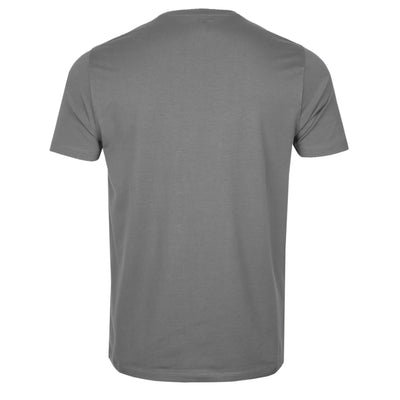 Remus Uomo Basic Crew Neck T-Shirt in Mid Grey Back