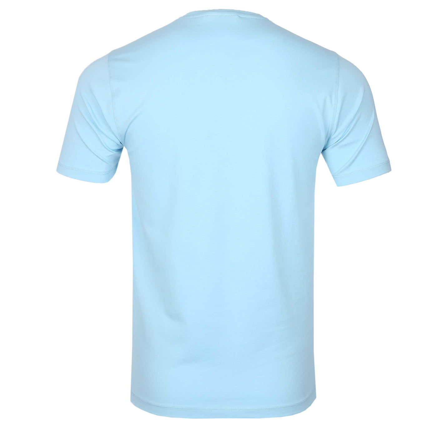 Remus Uomo Basic Crew Neck T Shirt in Sky Blue Back