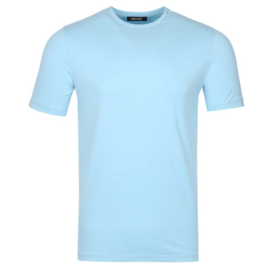 Remus Uomo Basic Crew Neck T Shirt in Sky Blue