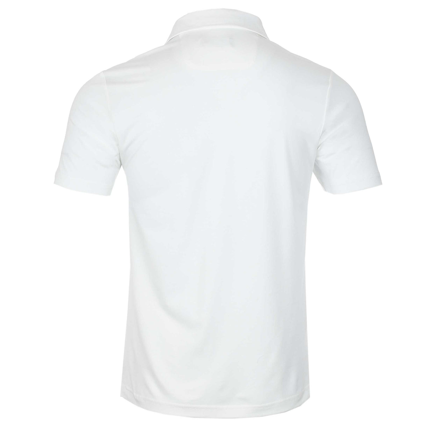 Remus Uomo Basic Tencel Cotton Polo Shirt in White Back