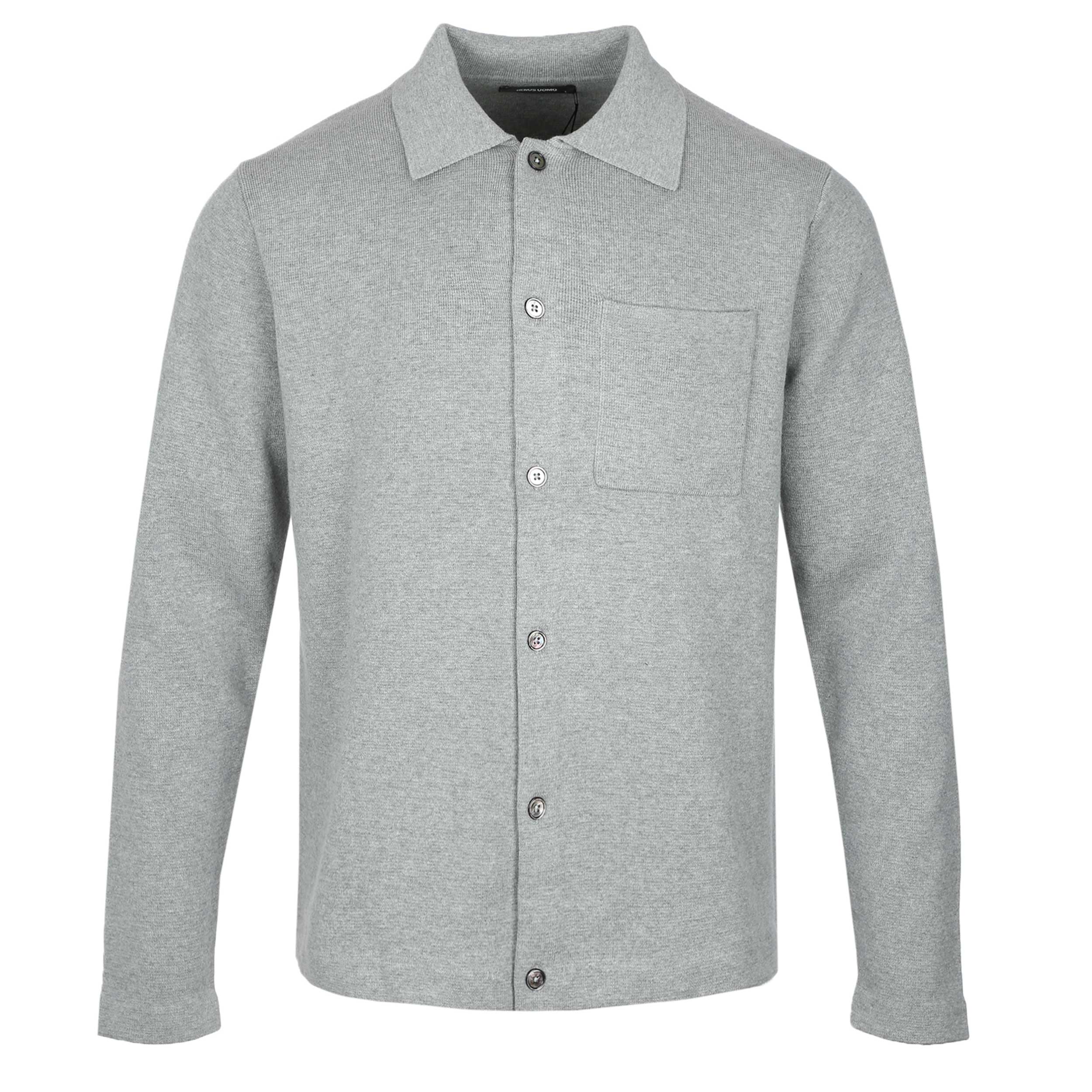 Remus Uomo Button Thru Cardigan in Grey