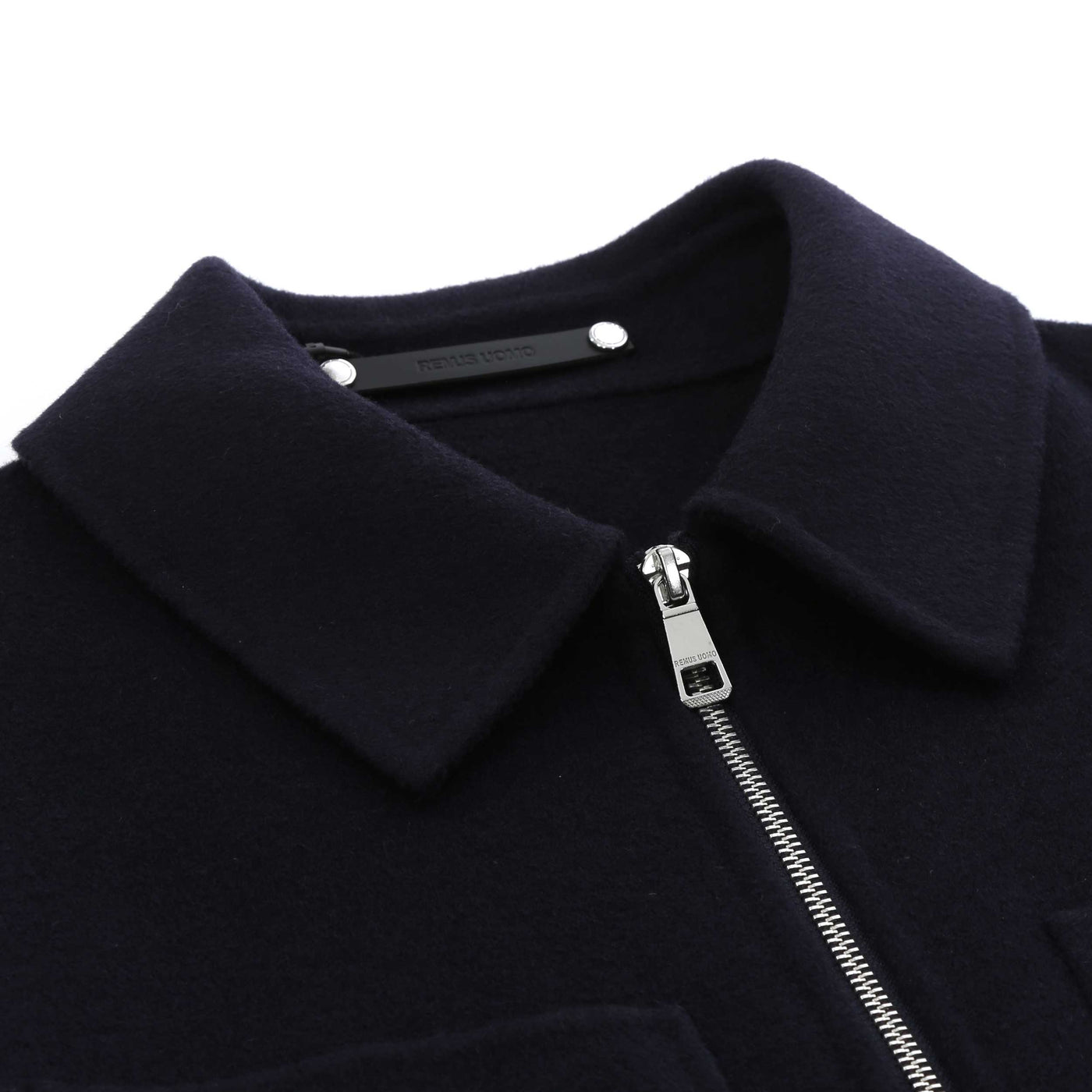 Remus Uomo Conrad Jacket in Navy Collar