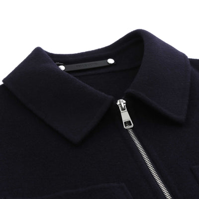 Remus Uomo Conrad Jacket in Navy Collar