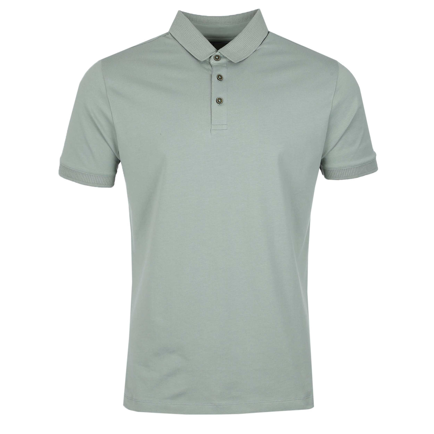 Remus Uomo Cotton Jersey Polo Shirt in Mint