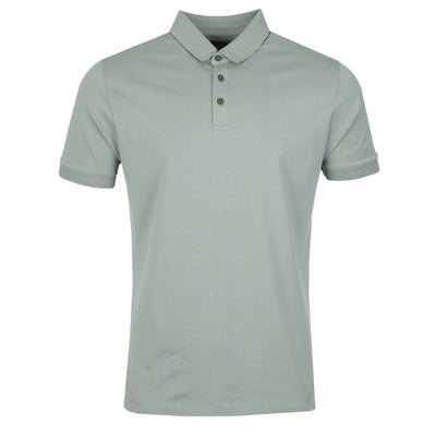 Remus Uomo Cotton Jersey Polo Shirt in Mint