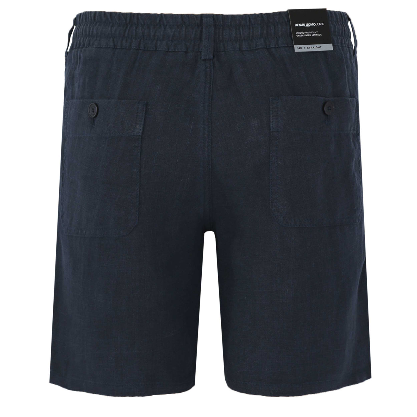 Remus Uomo Elio Linen Short in Navy – Norton Barrie