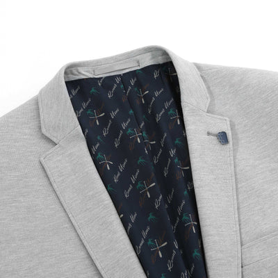 Remus Uomo Favian Jacket in Grey Lapels