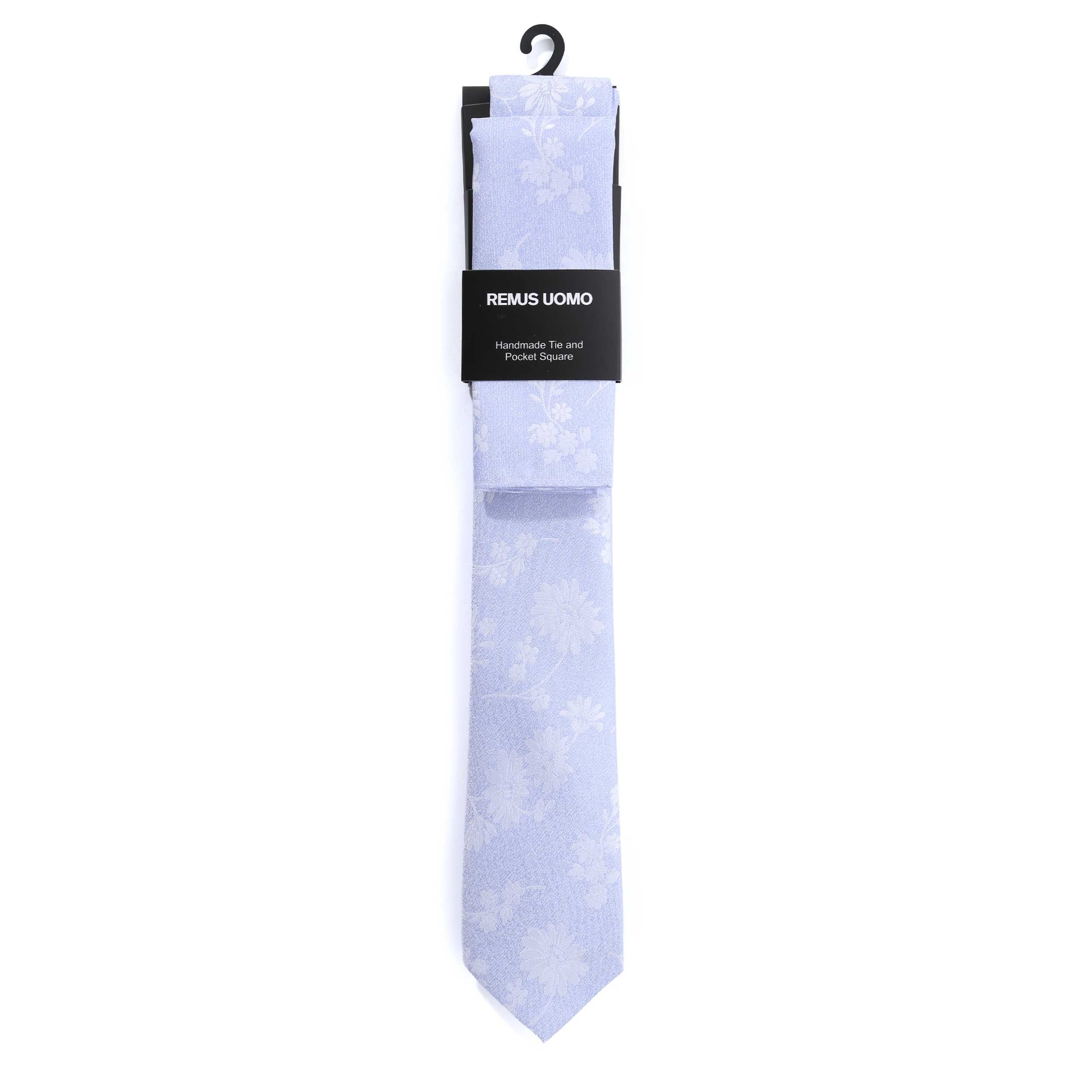 Remus Uomo Floral Tie & Hank Set in Lilac