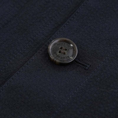 Remus Uomo Keats Overshirt in Navy Button