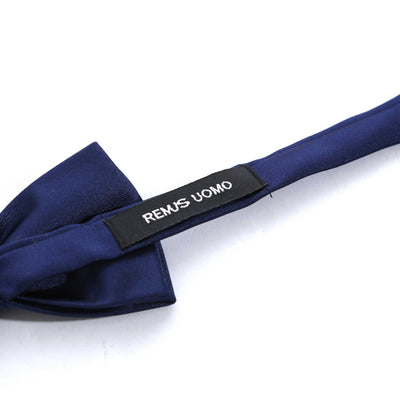 Remus Uomo Microfibre Bow Tie in Navy