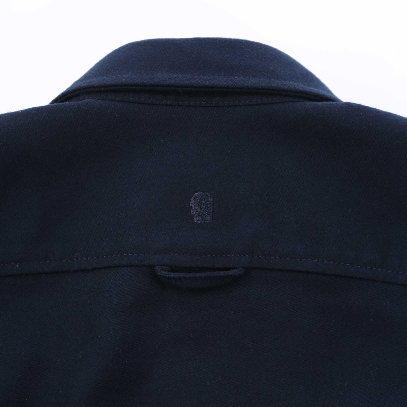 Remus Uomo Moleskin Overshirt in Navy Logo