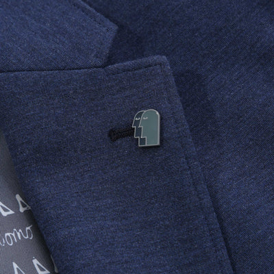 Remus Uomo Napoli Jacket in Blue Lapel Badge